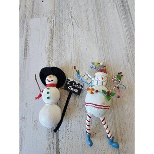 Snowman winter ornament set‎ Xmas tree Garland